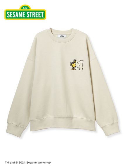 【SESAME STREET】M字刺繡休閒上衣 09WCT244316-IVR
