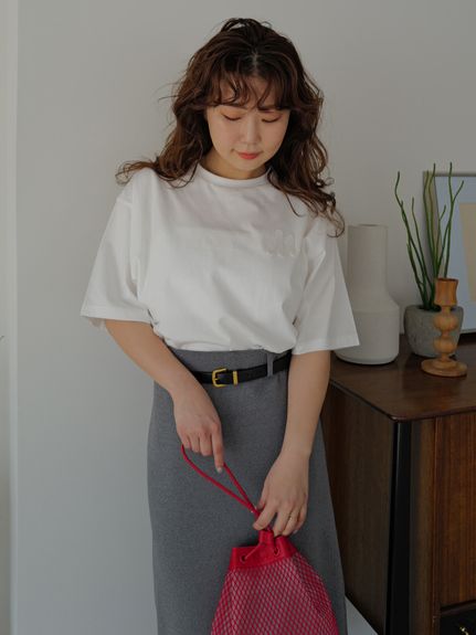 多款式短版刺繡T恤 09WCT252400