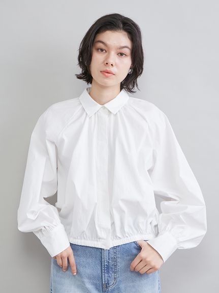 短版抓皺氣球襯衫 09WFB261010