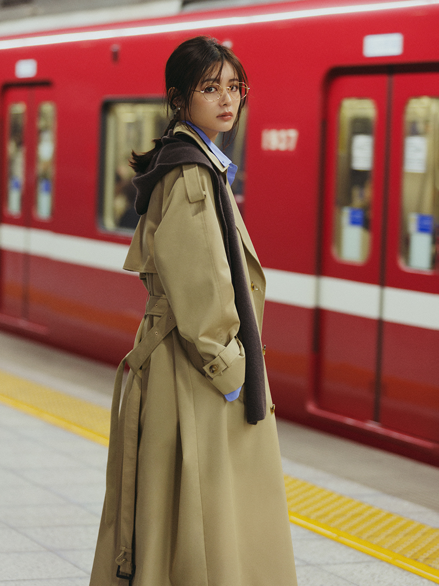 寬版風衣外套 09WFC254177