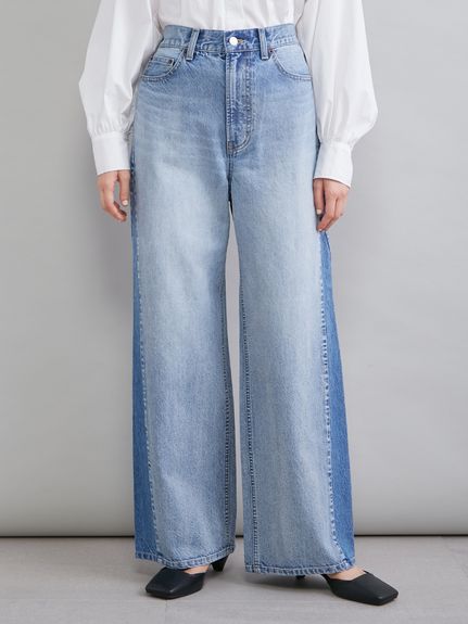 寬鬆喇叭牛仔褲 09WFP261123