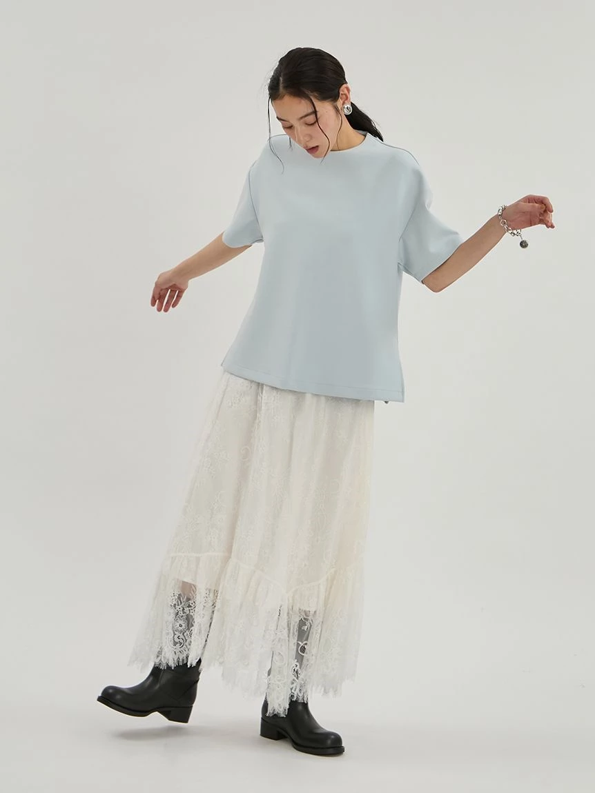 蕾絲層次長裙 09WFS264043
