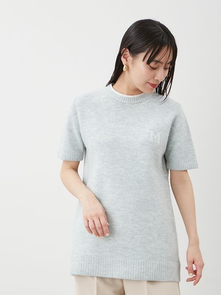 M復古刺繡小貉毛混紡迷你連身裙 09WNO254028