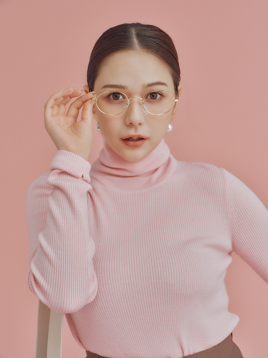 高領羅紋針織上衣 09WNT254309