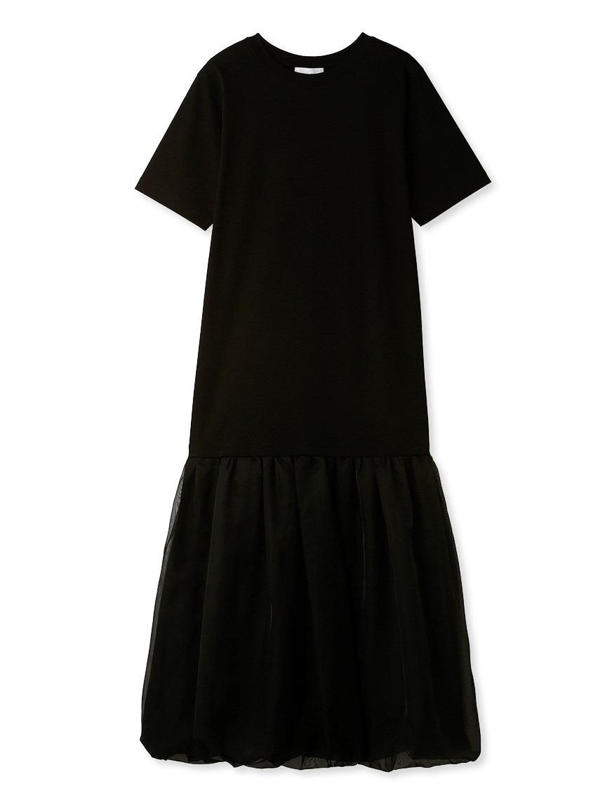 【emmi atelier】空氣感裙擺T-Shirt連身裙 13WCO234008-BLK