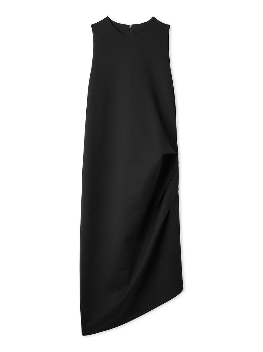 【emmi atelier】不對稱設計背心長洋裝 13WCO234065-BLK