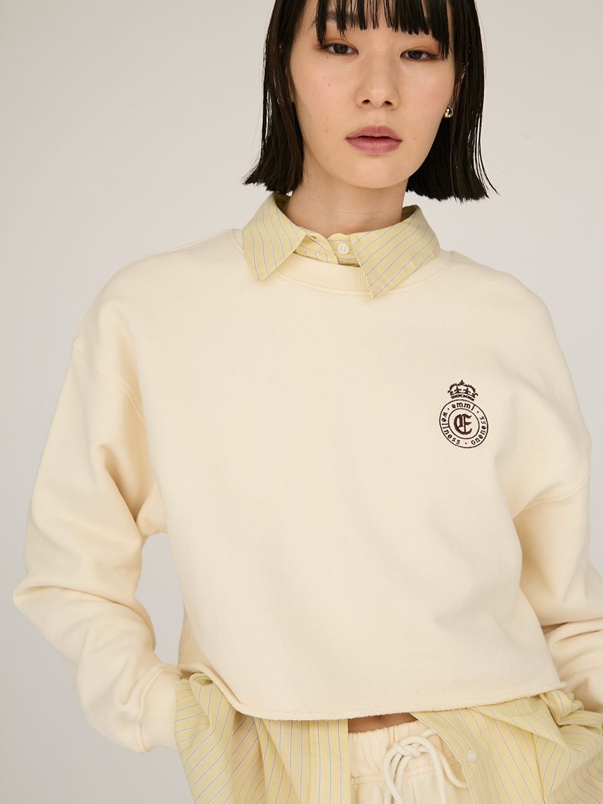 徽章刺繡LOGO休閒上衣 13WCT254088