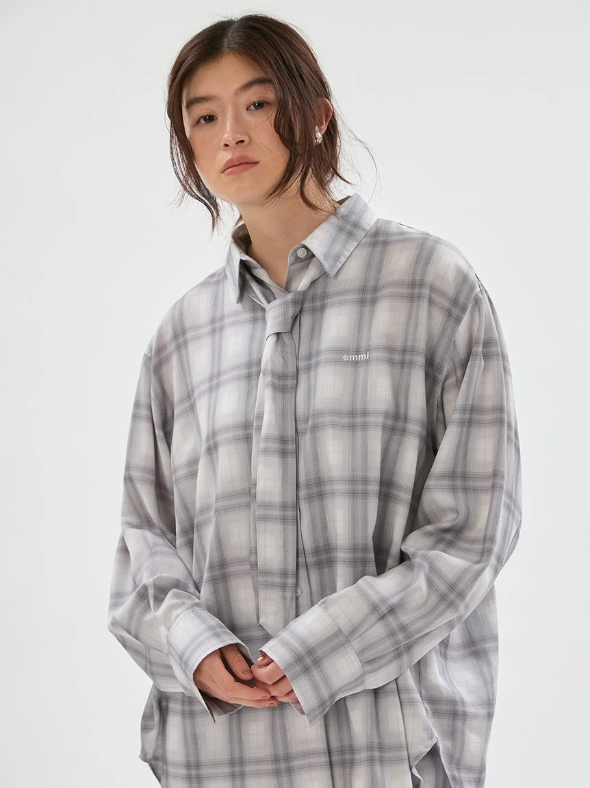 多WAY寬版格紋襯衫【可成套搭配】13WFB264068