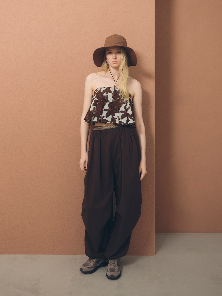 eco環保材質澎感降落傘長褲/ 防潑水,UV CUT,接觸冷感) 13WFP262025