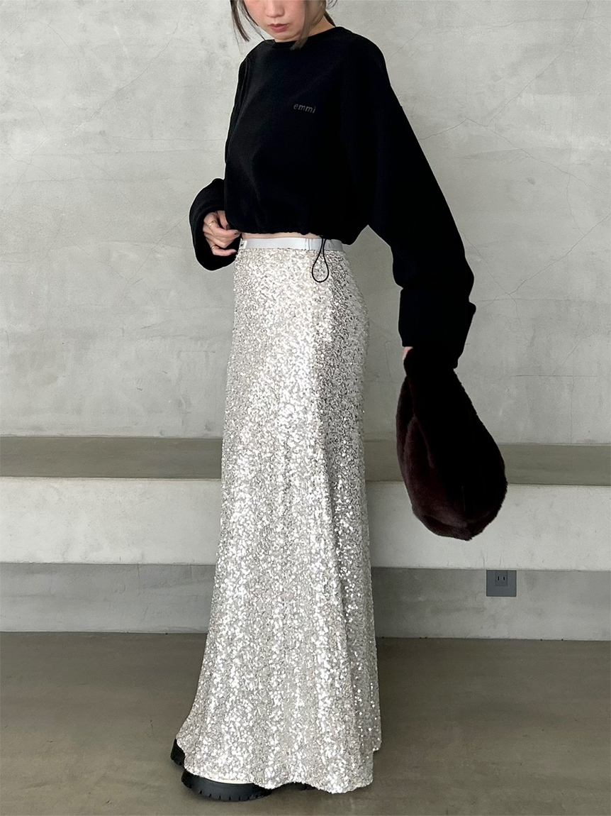 亮片窄版長裙 13WFS255060
