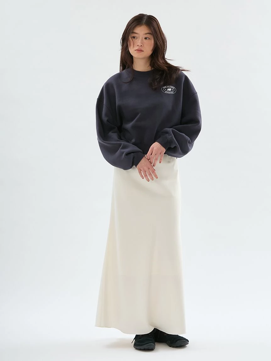 emmi Logo提花鬆緊帶緞面窄版長裙 13WFS264098
