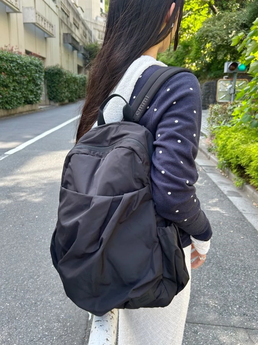 eco 防潑水抓皺兩用後背包 13WGB266302