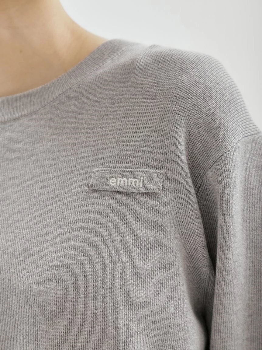 emmi LOGO圓領上衣 13WNT264042