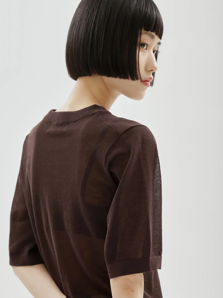 透膚針織上衣 13WNT264106