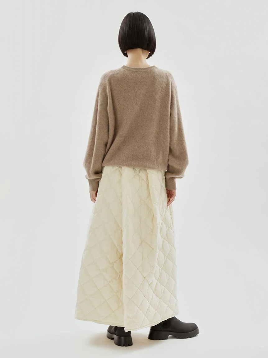 羊毛混紡貂絨觸感針織上衣 13WNT265006