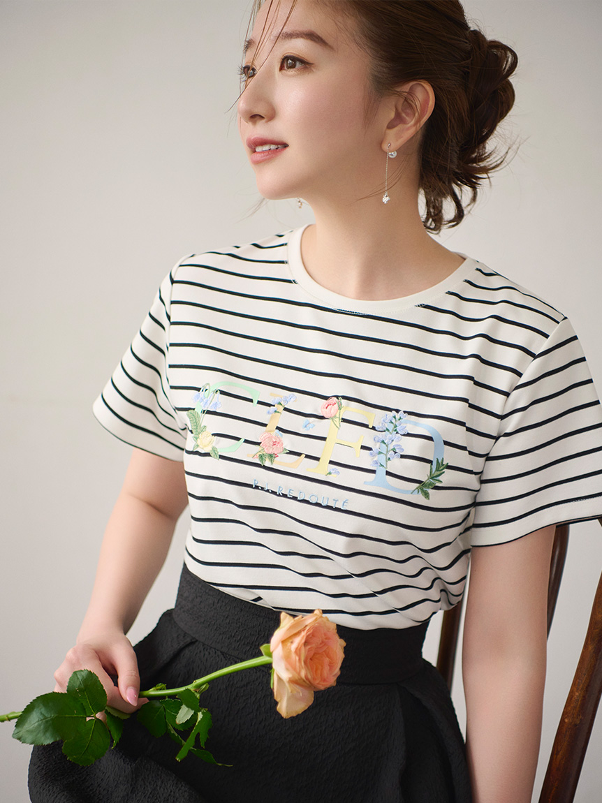 【CELFORD×P.J. REDOUTE聯名】刺繡T-Shirt CWCT254062