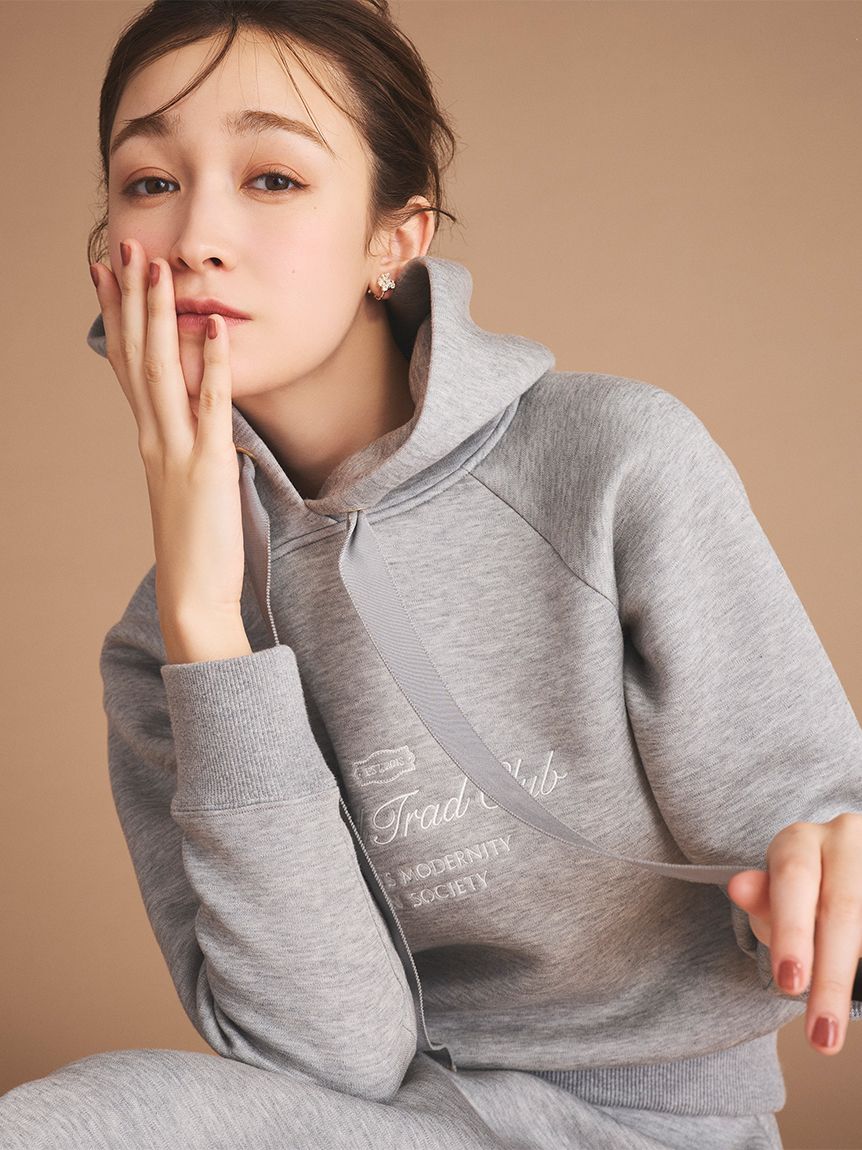 刺繡緞帶連帽上衣 CWCT254109