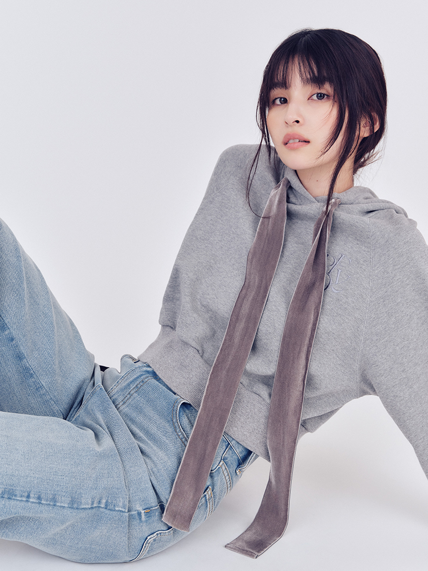 LOGO刺繡緞帶休閒上衣 FWCT255101