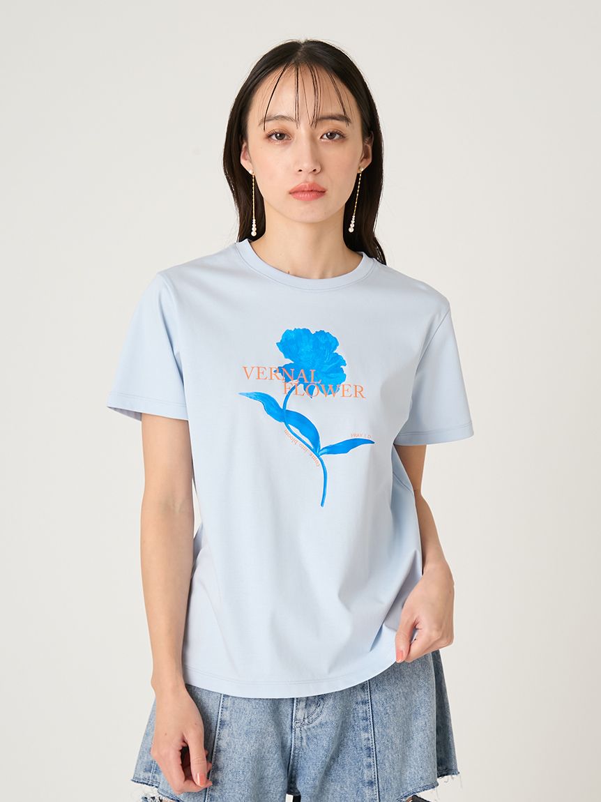 小花印花T-Shirt FWCT261114