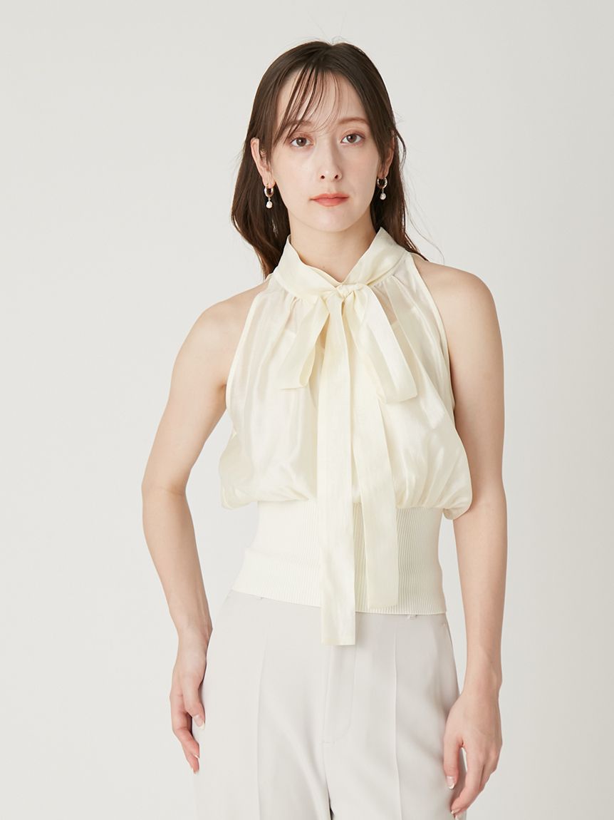 羅紋收腰繞頸上衣 FWFB261103