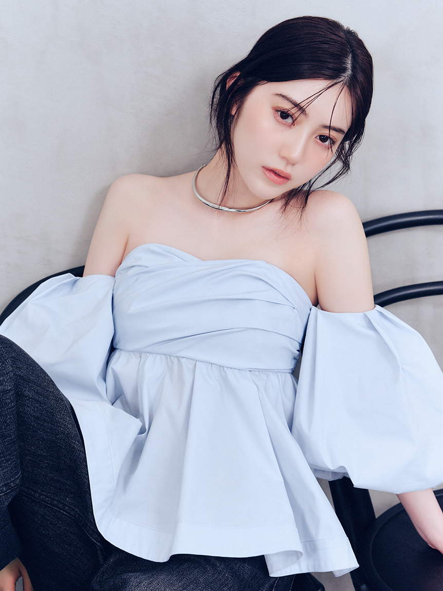 澎袖平口上衣 FWFB262103