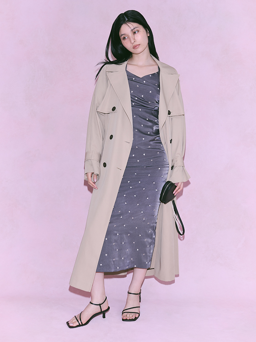 雙排扣寬鬆版風衣外套 FWFC251041