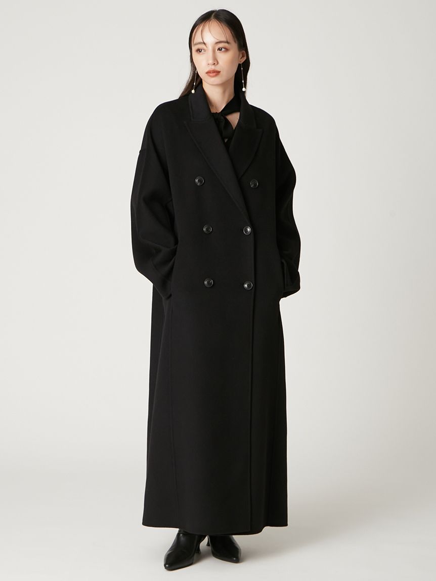 羊毛雙面呢雙排釦切斯特長大衣 FWFC255042