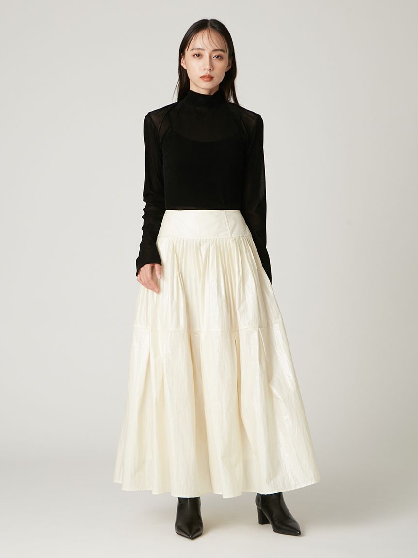 百褶層次長裙 FWFS255061