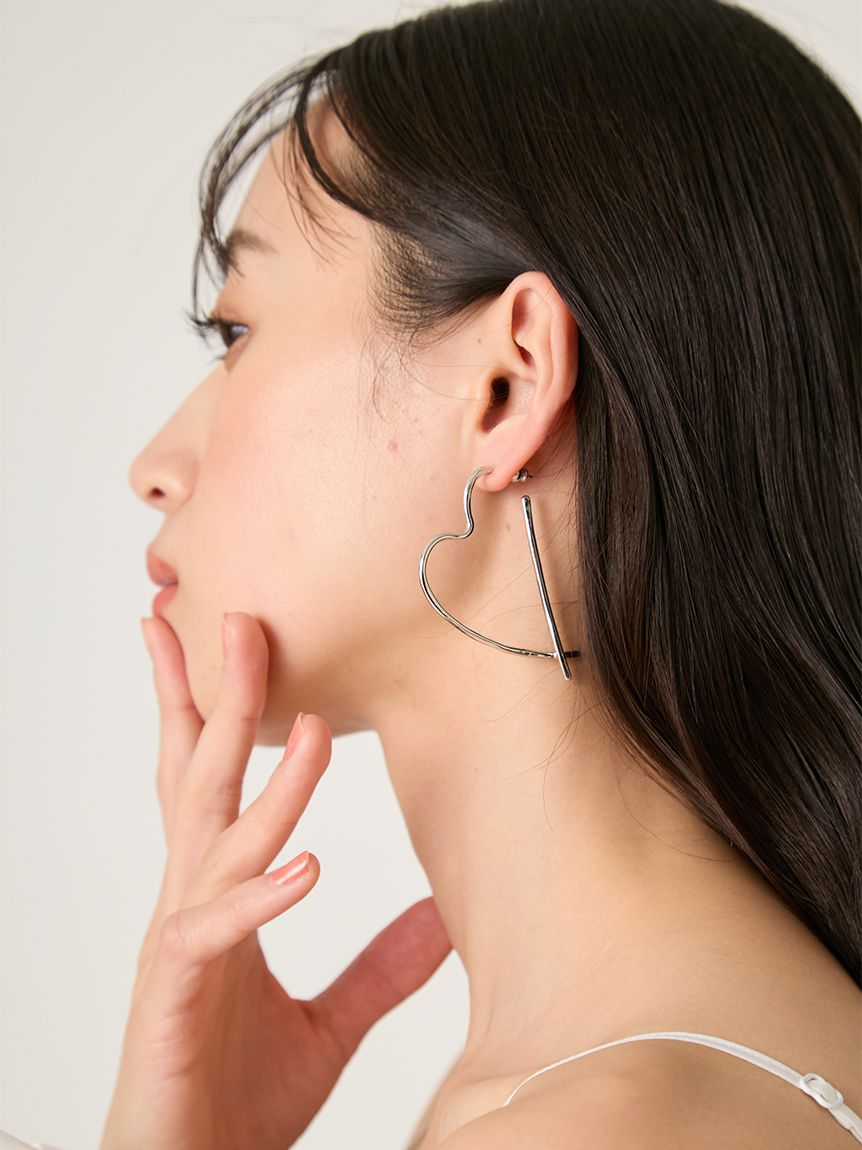 鏤空愛心造型耳環 FWGA261344