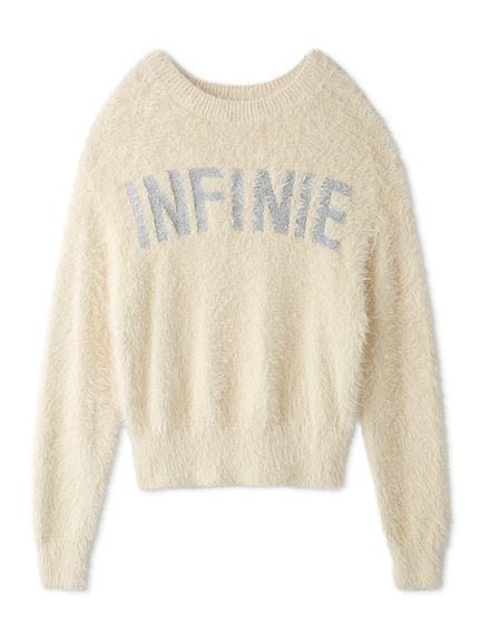 INFINIE羽毛質感針織上衣 FWNT245102
