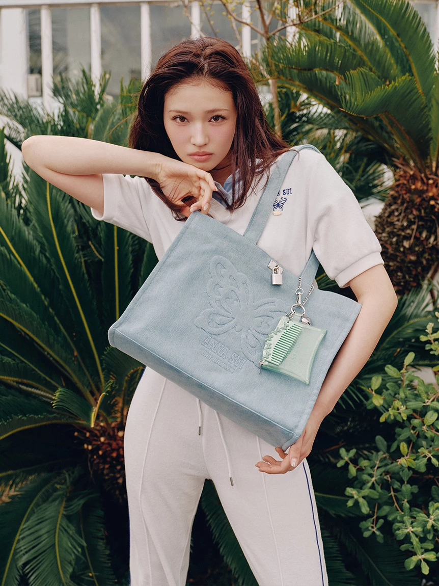 【LILY BROWN×ANNA SUI】側邊條紋毛圈布長褲 LWCP264051