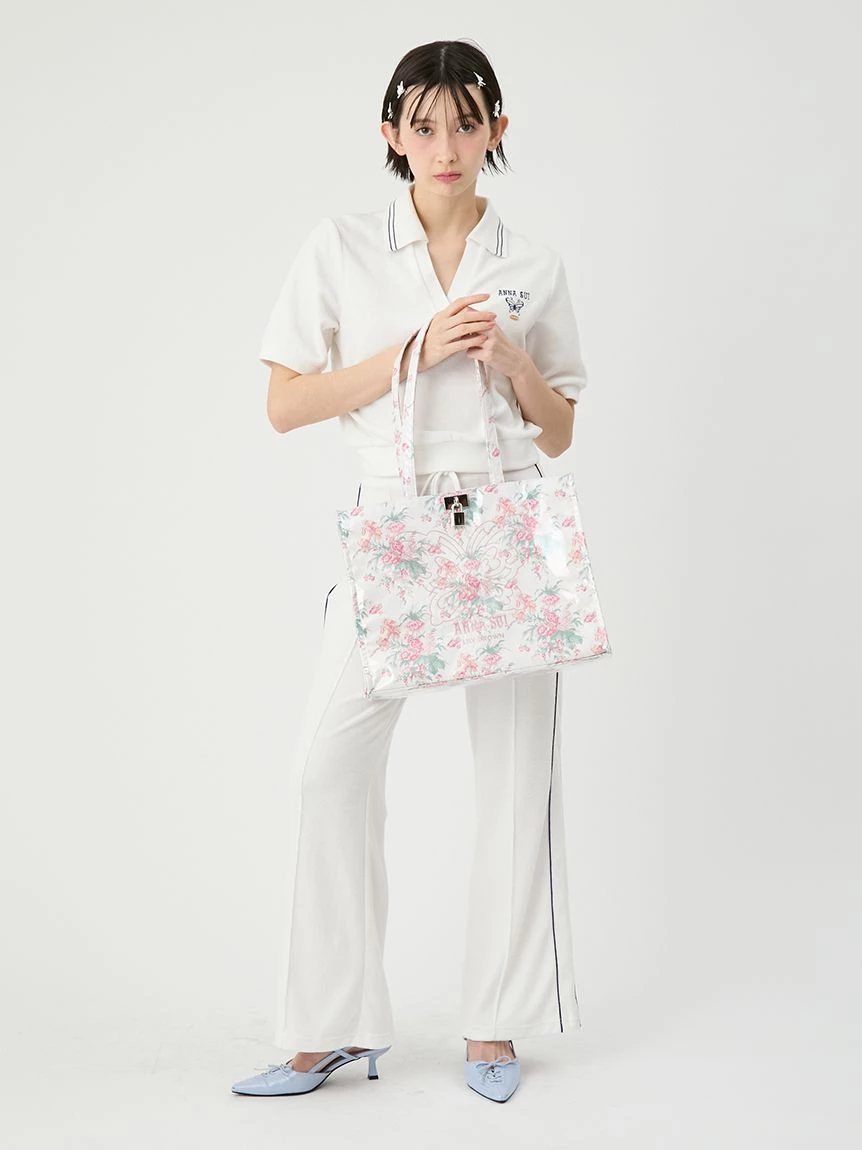 【LILY BROWN×ANNA SUI】側邊條紋毛圈布長褲 LWCP264051