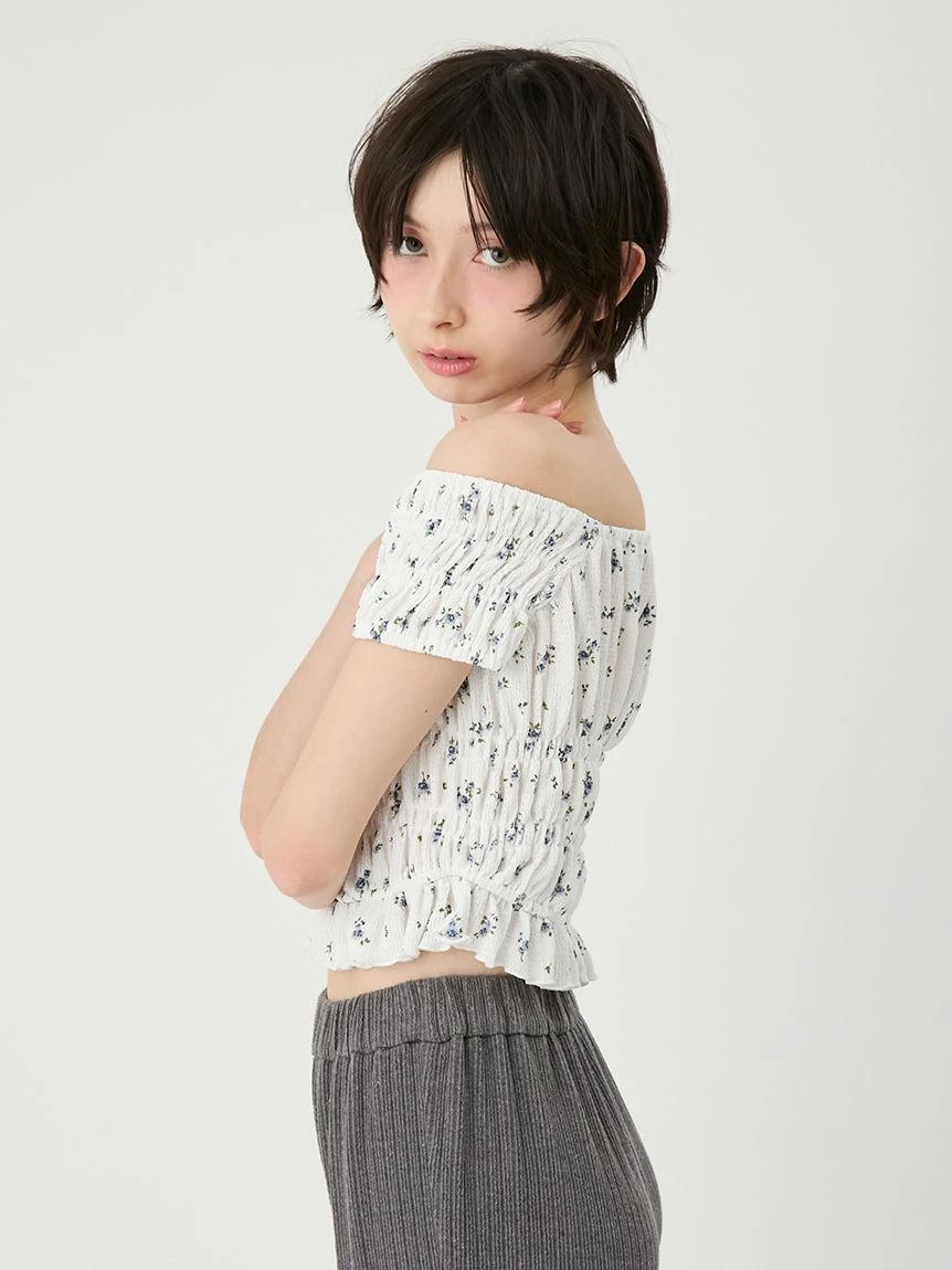抓皺棉質上衣 LWCT264020