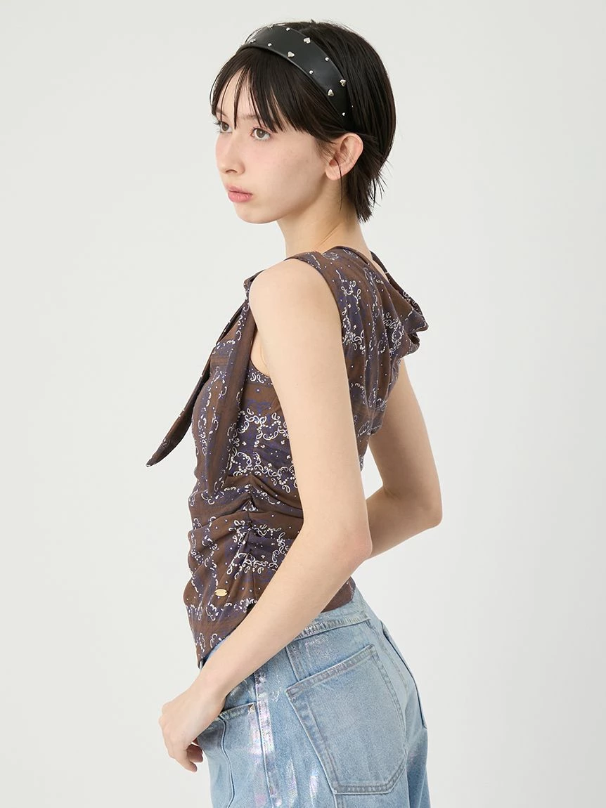 復古佩斯利印花垂墜 2WAY上衣 LWCT264024