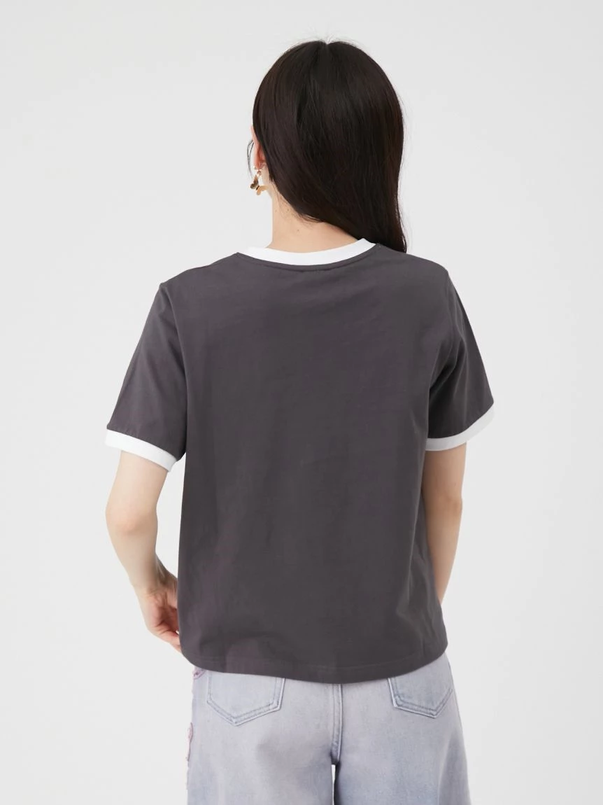 【LILY BROWN×ANNA SUI】蝴蝶羅紋水鑽T-Shirt LWCT264049
