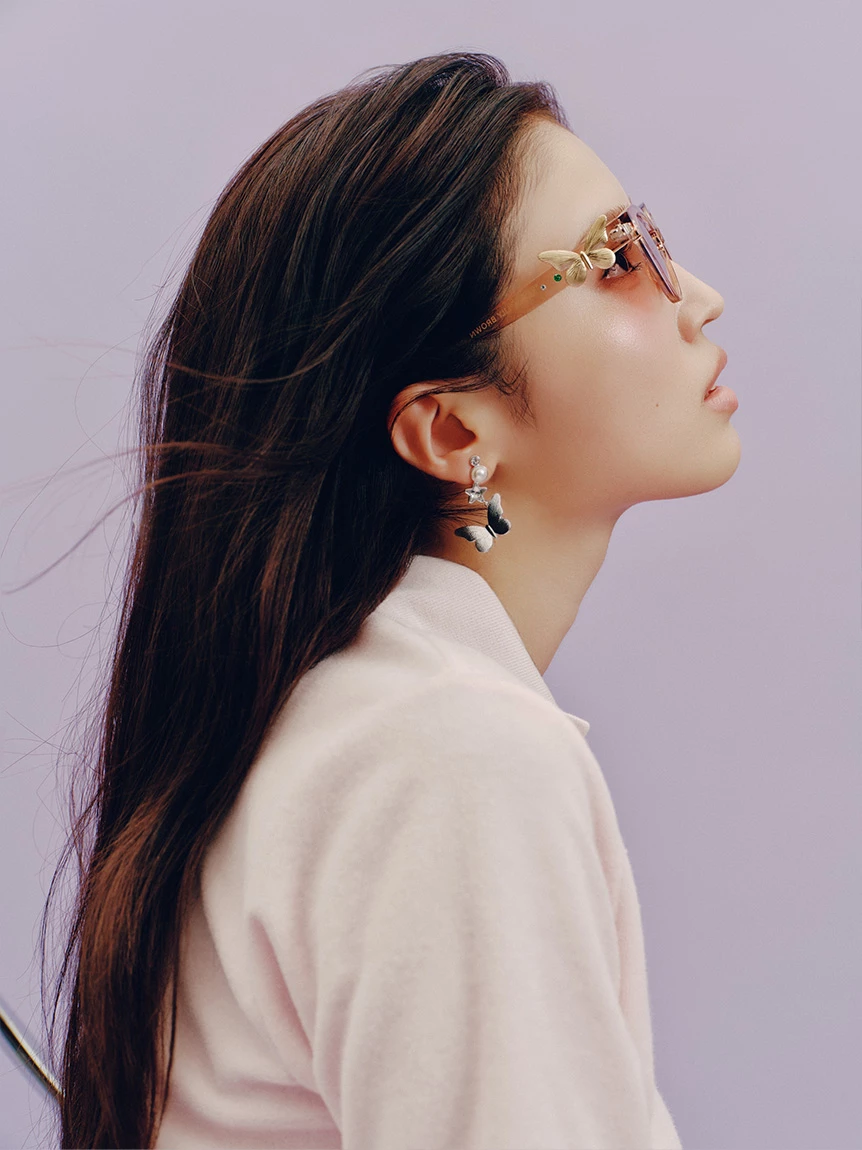 【LILY BROWN×ANNA SUI】毛圈布POLO領上衣 LWCT264050