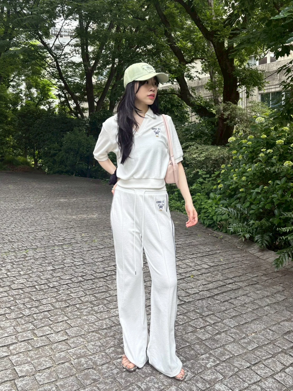 【LILY BROWN×ANNA SUI】毛圈布POLO領上衣 LWCT264050