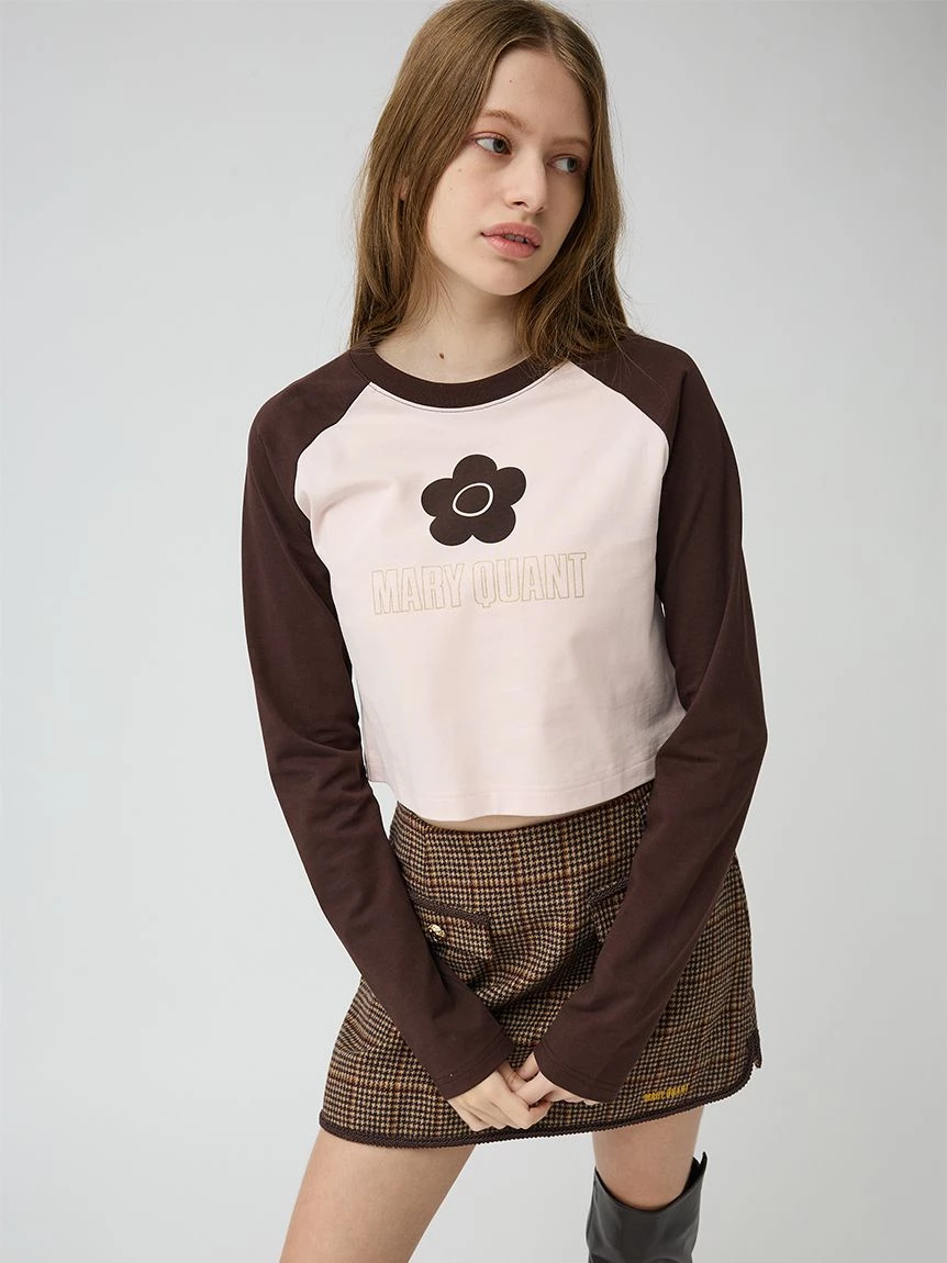 【LILY BROWN×MARY QUANT】雛菊印花拉格蘭長袖T-shirt LWCT264107