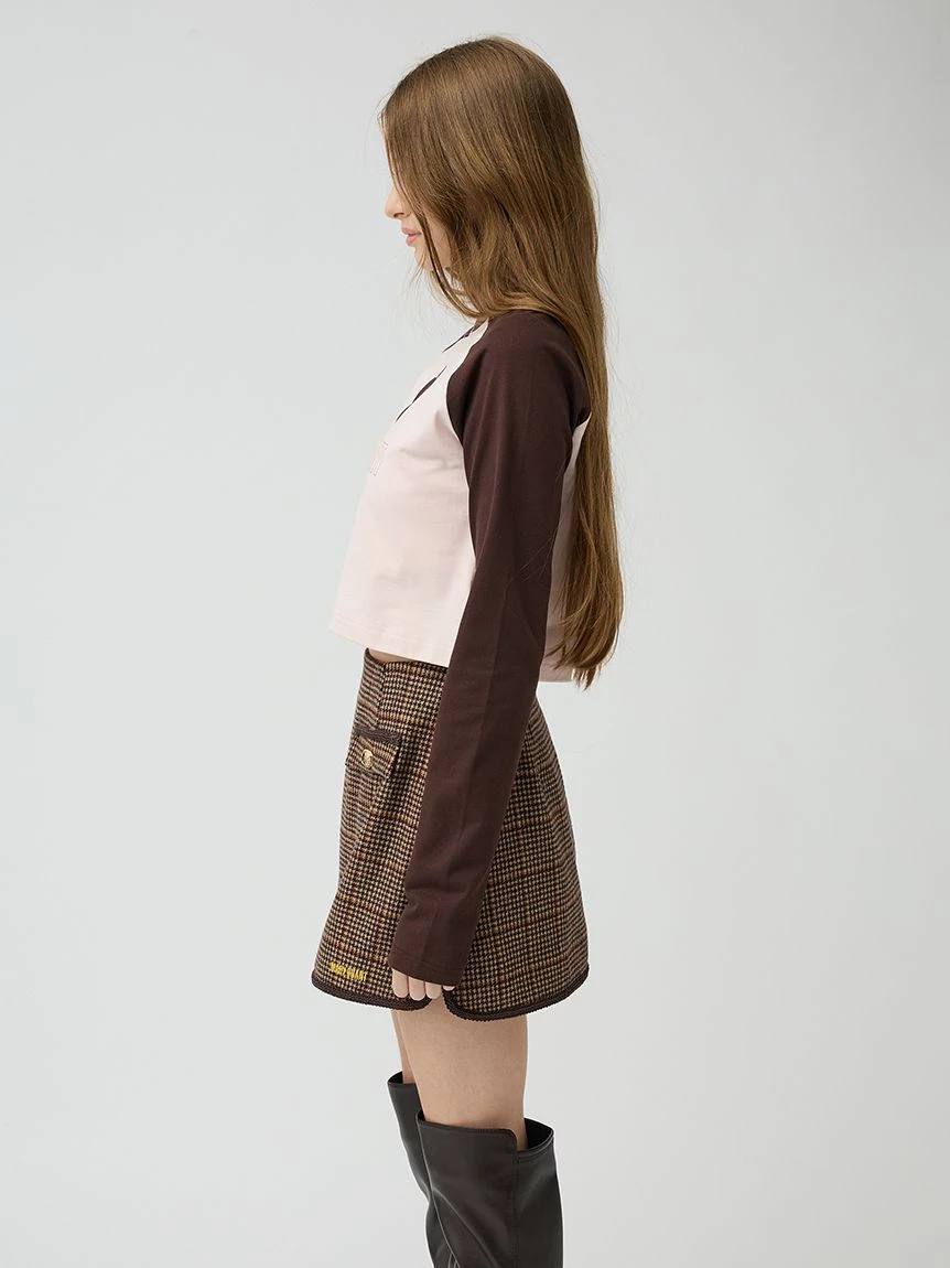 【LILY BROWN×MARY QUANT】雛菊印花拉格蘭長袖T-shirt LWCT264107