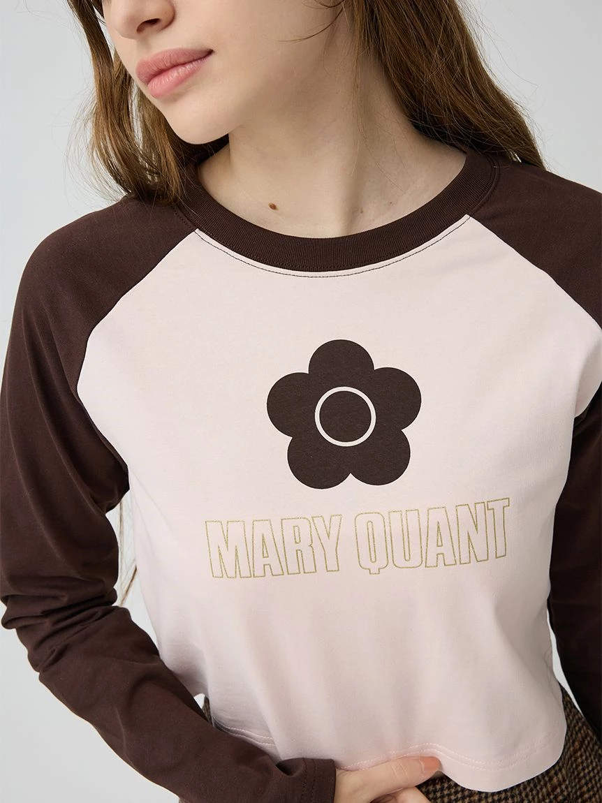 【LILY BROWN×MARY QUANT】雛菊印花拉格蘭長袖T-shirt LWCT264107