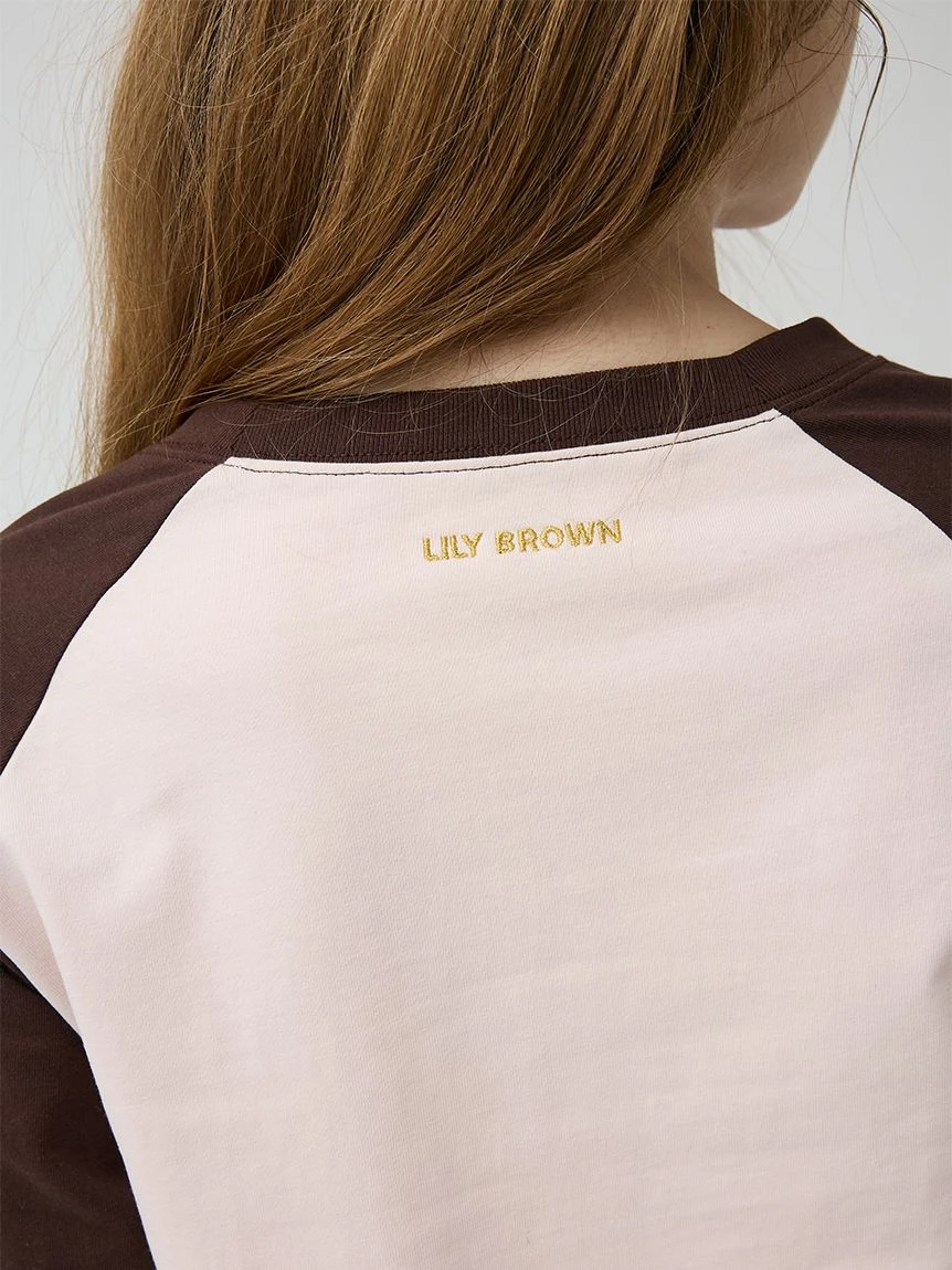 【LILY BROWN×MARY QUANT】雛菊印花拉格蘭長袖T-shirt LWCT264107