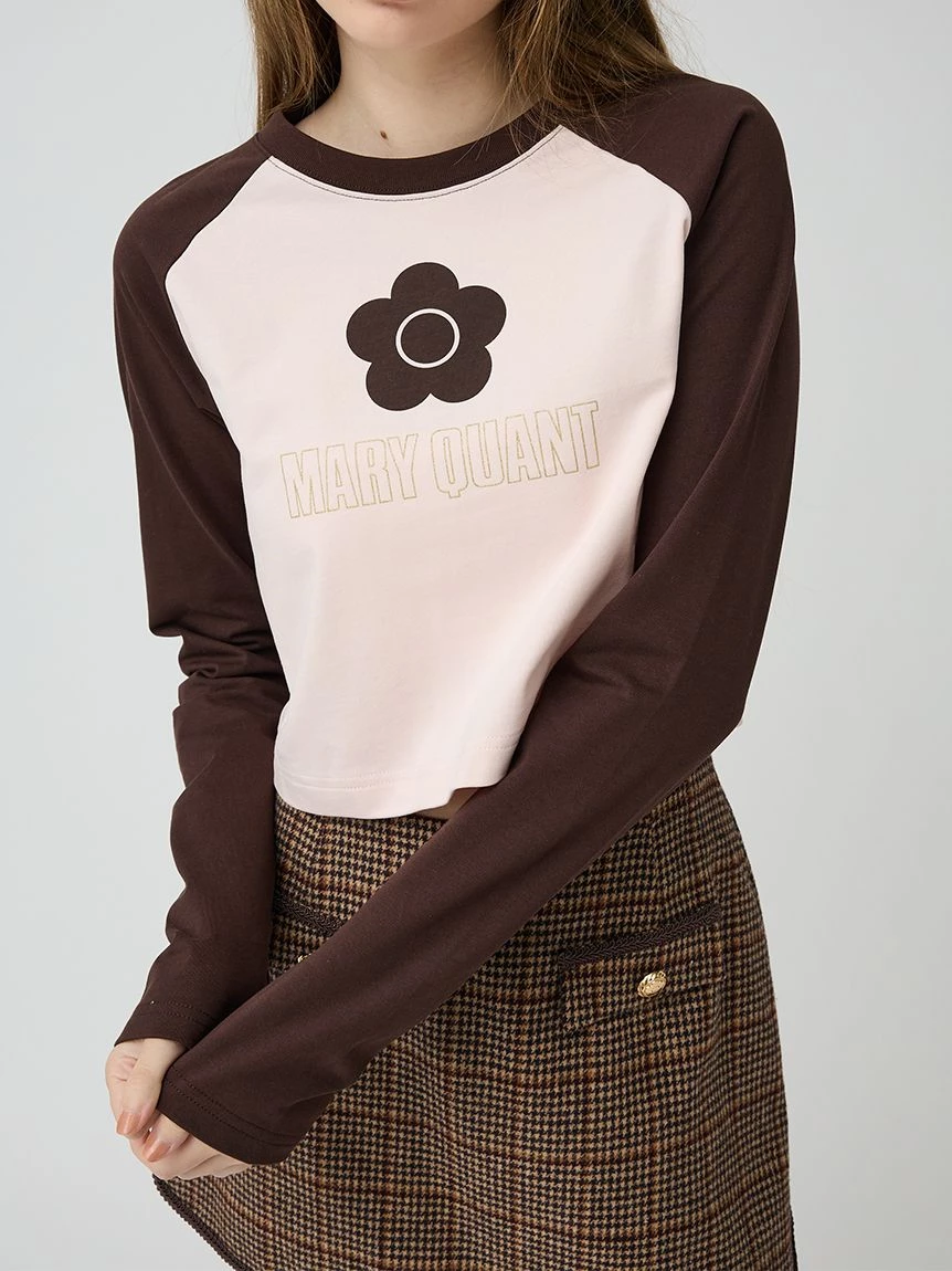 【LILY BROWN×MARY QUANT】雛菊印花拉格蘭長袖T-shirt LWCT264107