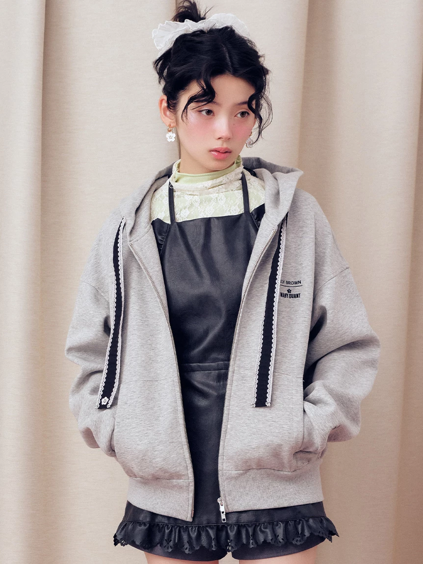 【LILY BROWN×MARY QUANT】拉鍊連帽上衣 LWCT264108