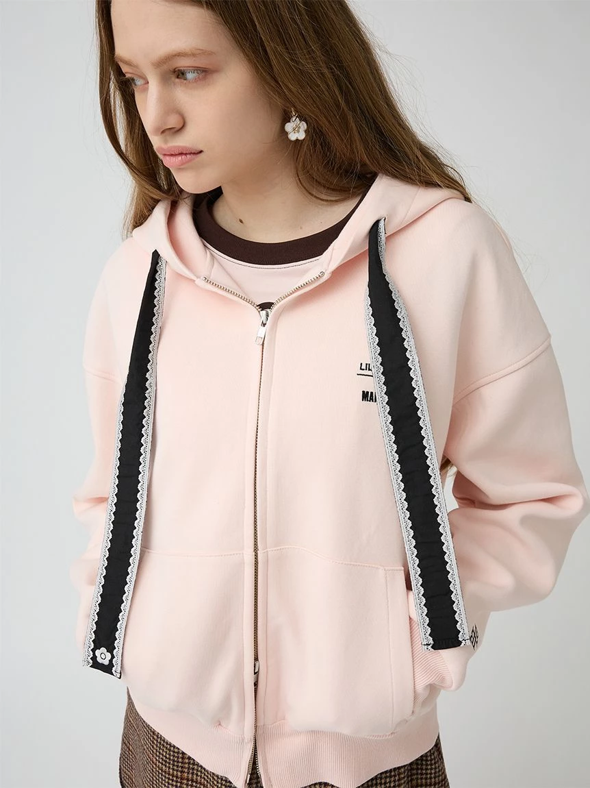 【LILY BROWN×MARY QUANT】拉鍊連帽上衣 LWCT264108