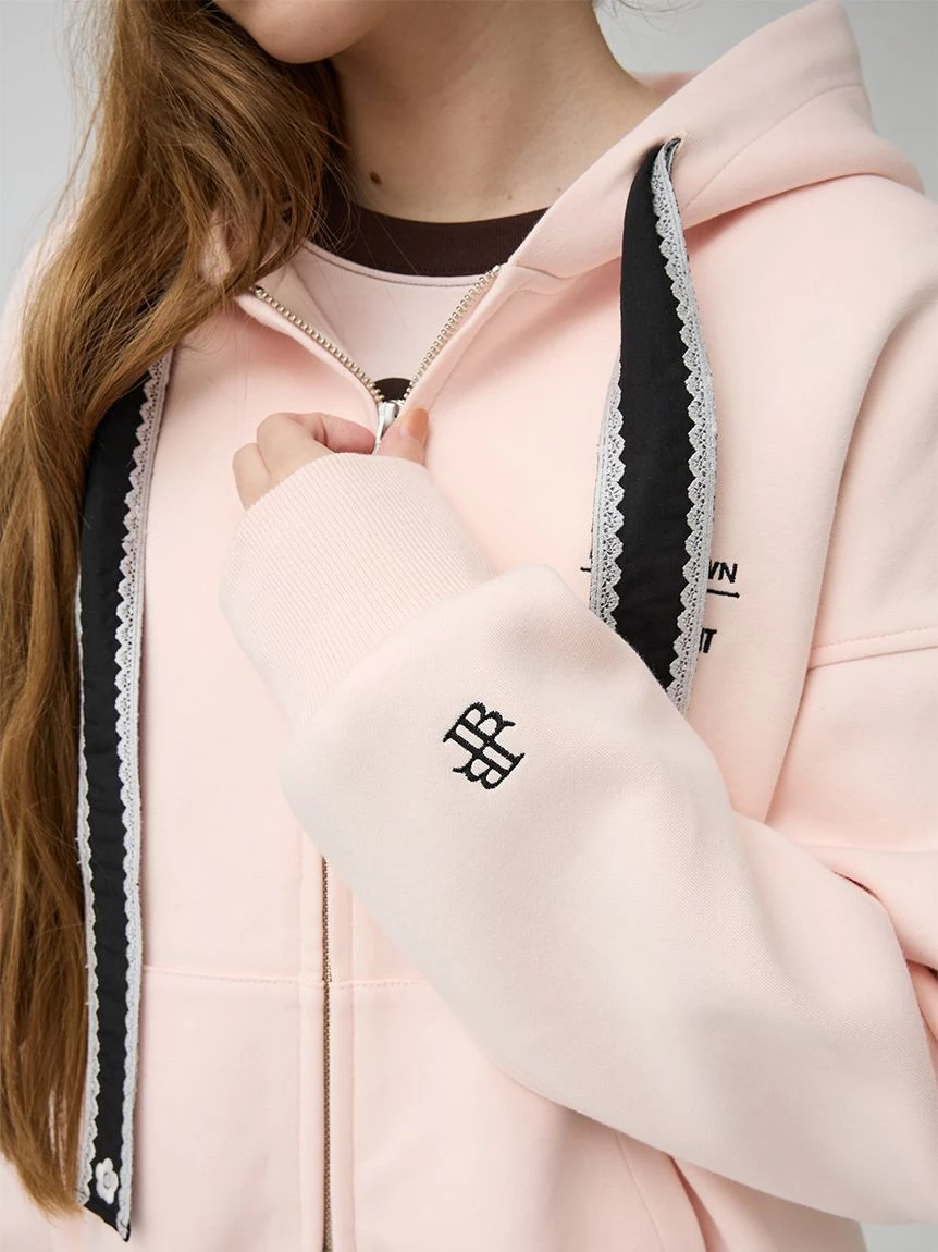 【LILY BROWN×MARY QUANT】拉鍊連帽上衣 LWCT264108
