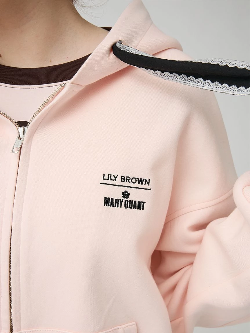 【LILY BROWN×MARY QUANT】拉鍊連帽上衣 LWCT264108