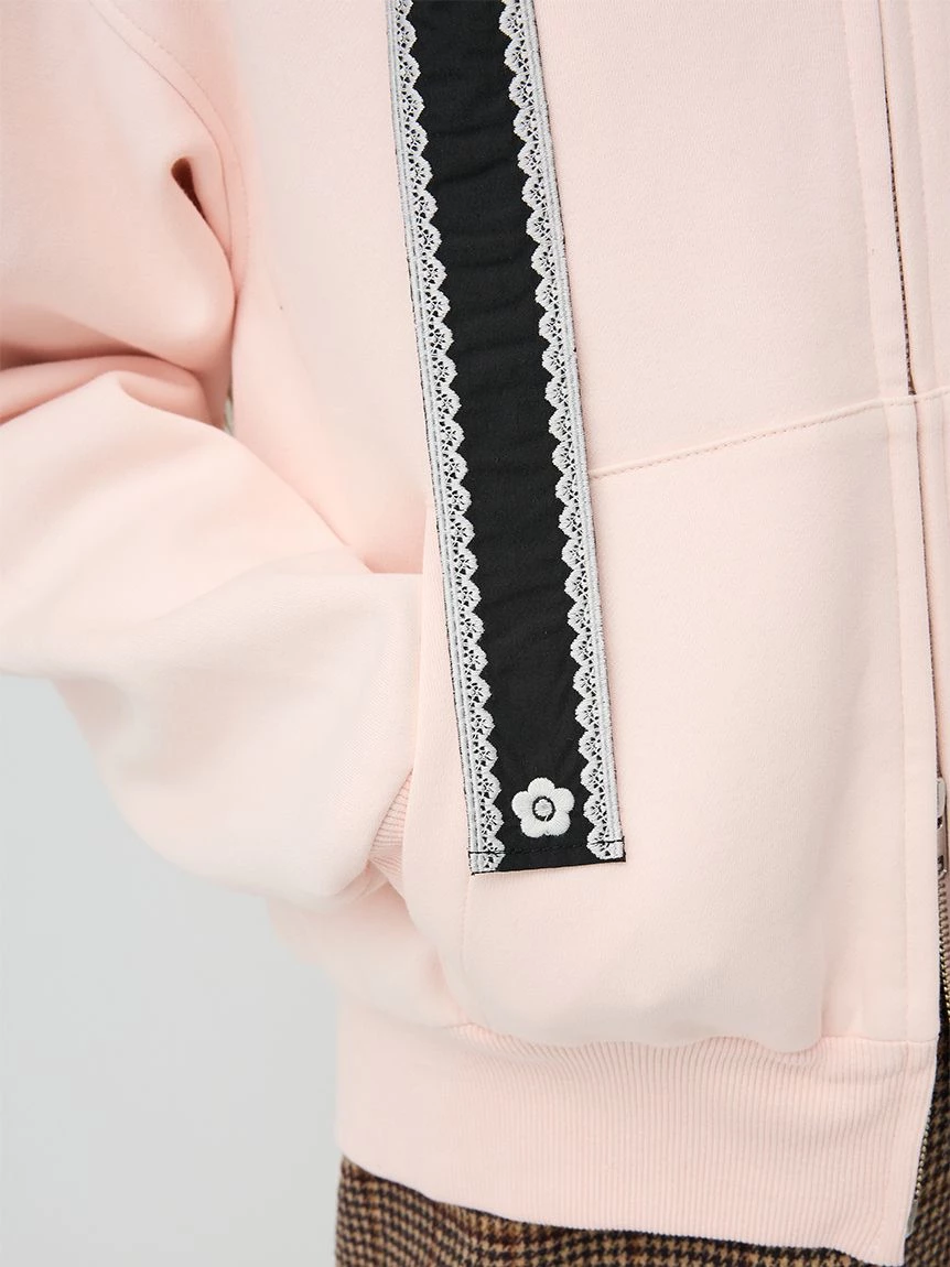 【LILY BROWN×MARY QUANT】拉鍊連帽上衣 LWCT264108