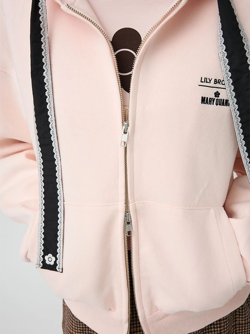 【LILY BROWN×MARY QUANT】拉鍊連帽上衣 LWCT264108