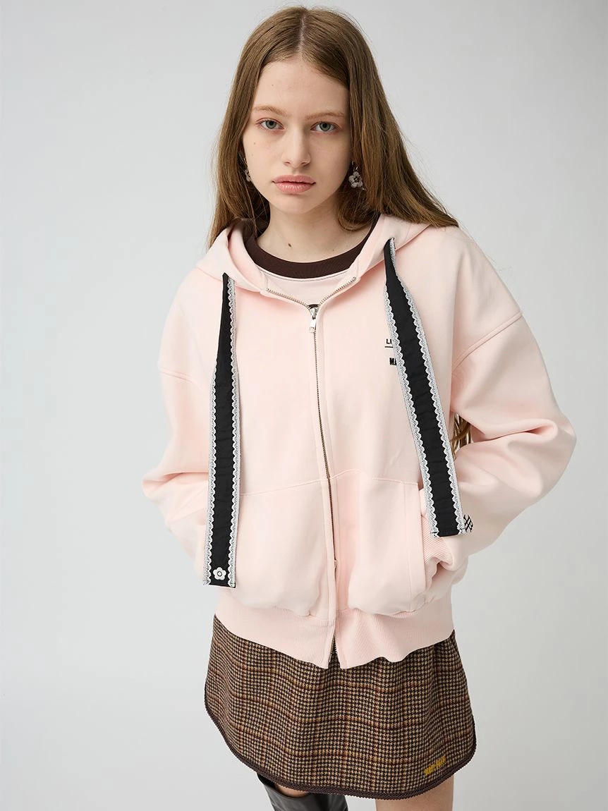 【LILY BROWN×MARY QUANT】拉鍊連帽上衣 LWCT264108
