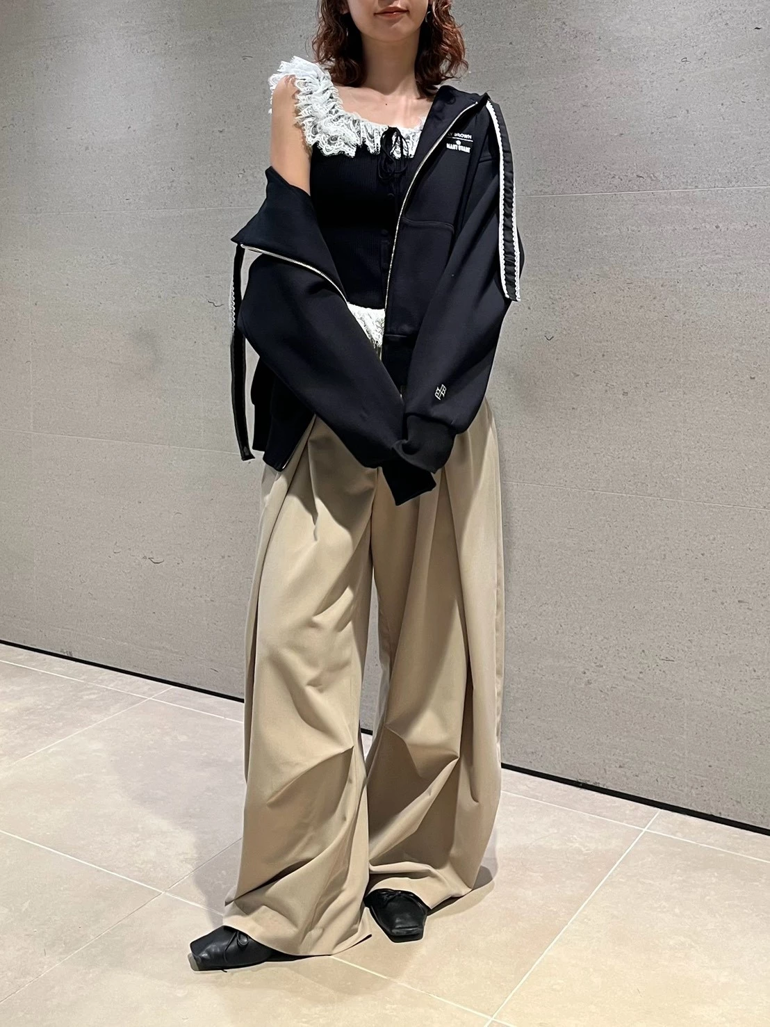 【LILY BROWN×MARY QUANT】拉鍊連帽上衣 LWCT264108